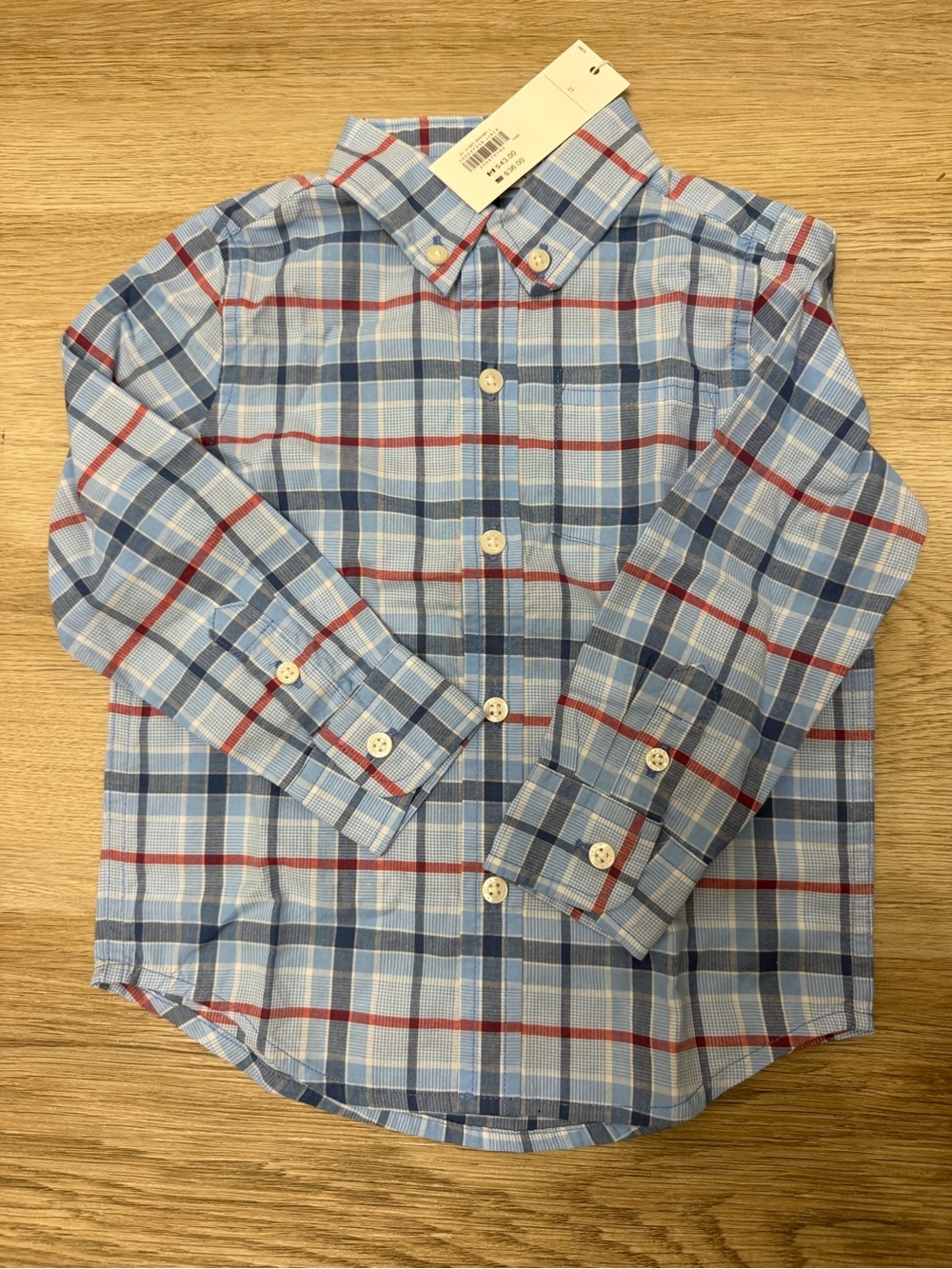 Janie&Jack Classic Blue Plaid Button-Down Shirt for Kids
